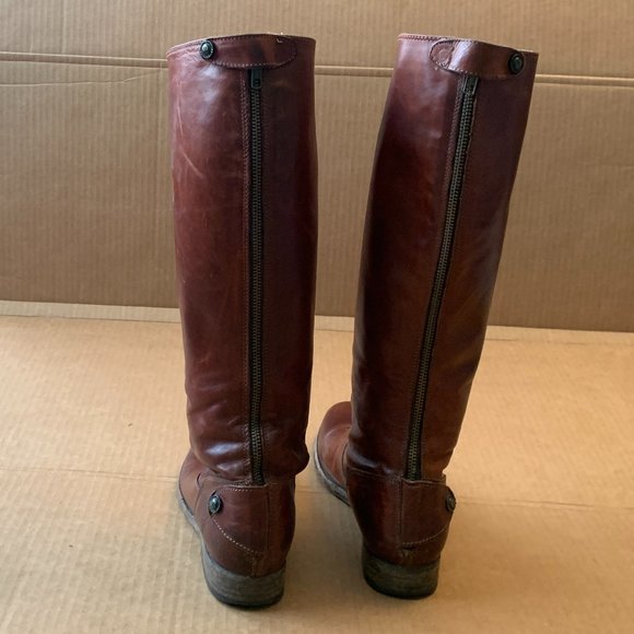 Frye Melissa Button Back Zip Boots - Picture 4 of 10